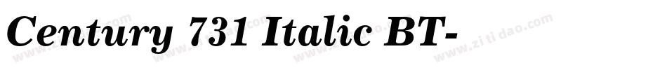 Century 731 Italic BT字体转换